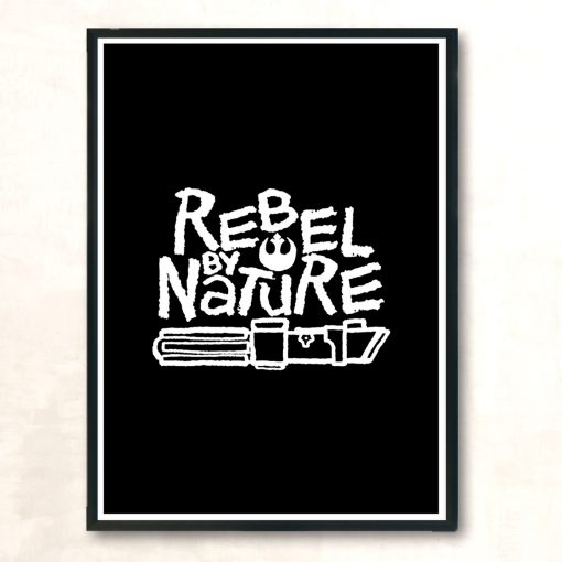 Rebel By Nature Modern Poster Print