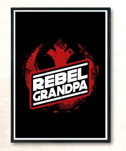 Rebel Grandpa Modern Poster Print