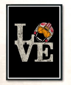 Rebel Pilot Love Modern Poster Print