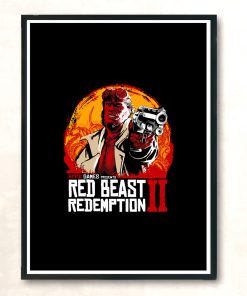 Red Beast Redemption Ii Modern Poster Print