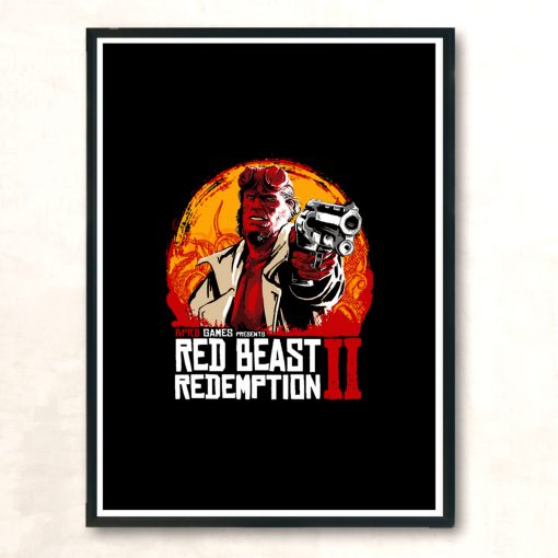 Red Beast Redemption Ii Modern Poster Print