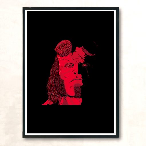 Red Demon Modern Poster Print