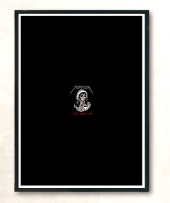 Red Indian Skeleton Yeezus Tour Modern Poster Print