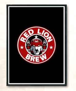 Red Lion Brew Modern Poster Print