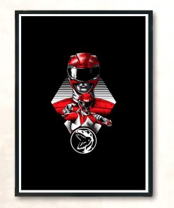 Red Ranger Modern Poster Print