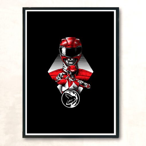 Red Ranger Modern Poster Print