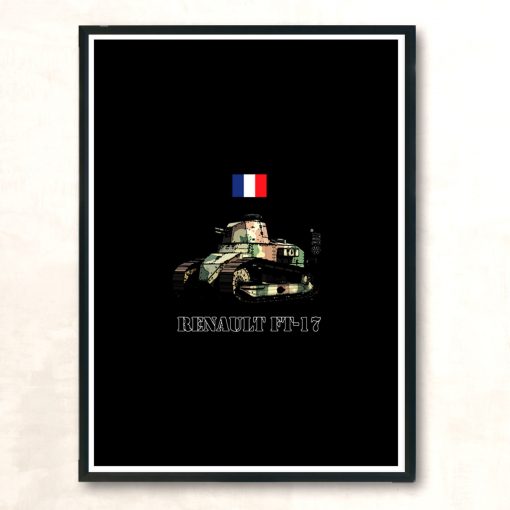 Renault Ft 17 Modern Poster Print