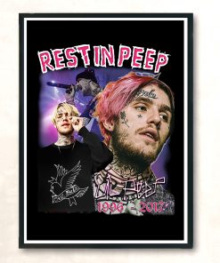 Rest In Lil Peep Vintage Wall Poster