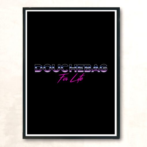 Retro Douche Modern Poster Print