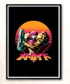 Retro Hunter Modern Poster Print