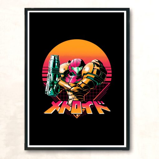 Retro Hunter Modern Poster Print