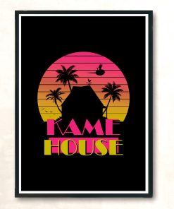 Retro Island Modern Poster Print