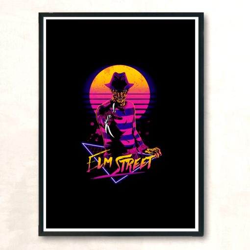 Retro Nightmare Modern Poster Print