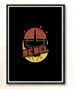 Retro Rebel Modern Poster Print