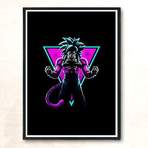 Retro Ssj4 Modern Poster Print