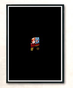 Retro Super Mario Brothers Nintendo Game Cover Modern Poster Print