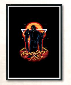 Retro Woodsboro Killer Modern Poster Print