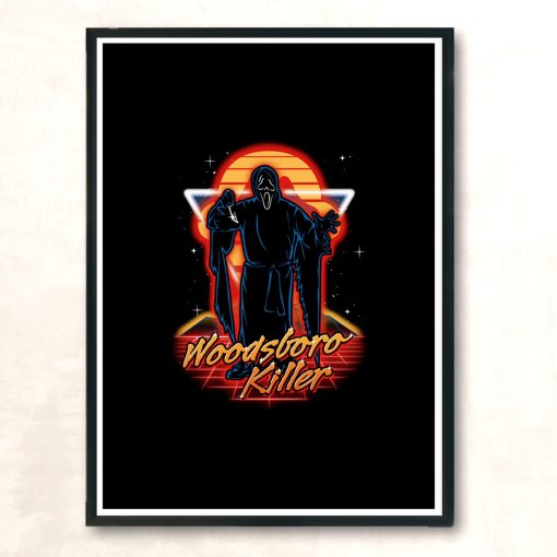 Retro Woodsboro Killer Modern Poster Print