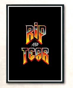 Rip And Tear V2 Modern Poster Print