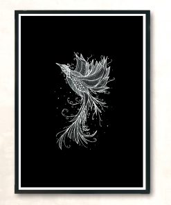 Rising Phoenix Tattoo Modern Poster Print