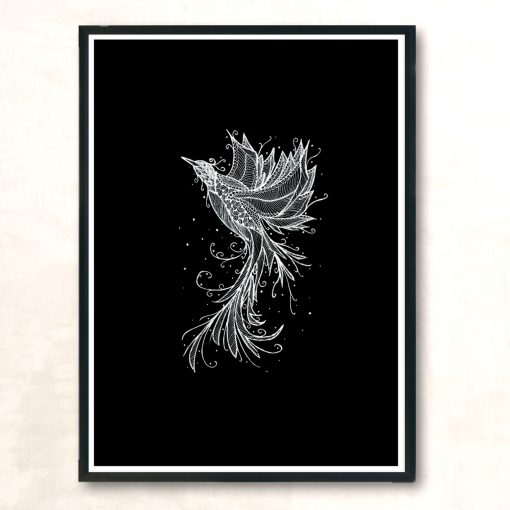 Rising Phoenix Tattoo Modern Poster Print