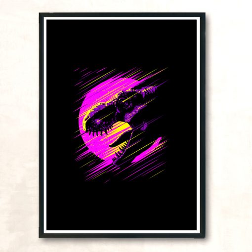 Rising T Rex Modern Poster Print