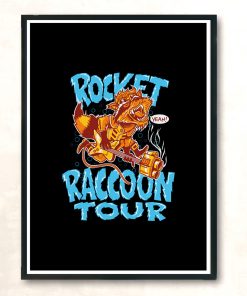 Rocket Raccoon Tour Modern Poster Print