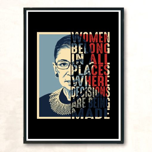 Ruth Bader Ginsburg Notorious Rbg Vintage Wall Poster