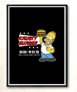 S Burger Shop Hversion Modern Poster Print