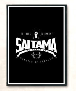 Saitama Choice Of Heroes White Modern Poster Print