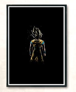 Saiyan Back Modern Poster Print