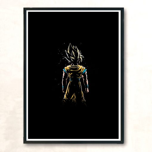 Saiyan Back Modern Poster Print