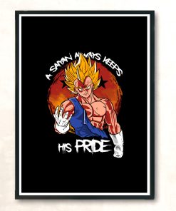 Saiyans Pride Modern Poster Print