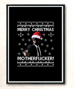 Samuel L Jackson Merry Christmas Motherfucker Pulp Fiction Modern Poster Print