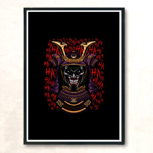 Samurai Joke Modern Poster Print