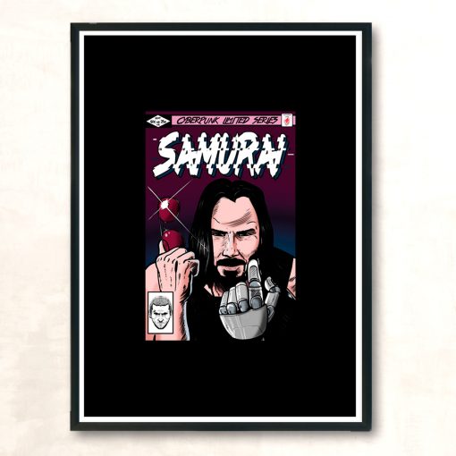 Samurai K Modern Poster Print