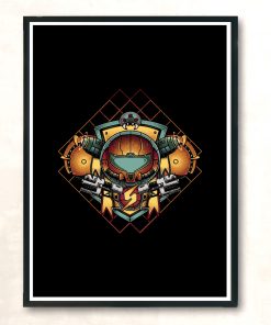 Samus Crest Modern Poster Print