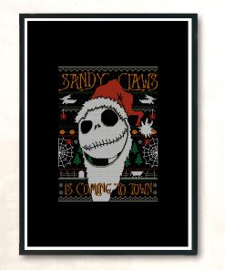 Sandy Claws Modern Poster Print