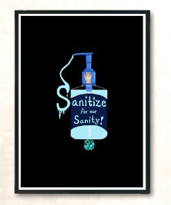 Sanitize Your Hands Modern Poster Print