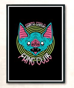 Santa Carla Fang Club Modern Poster Print