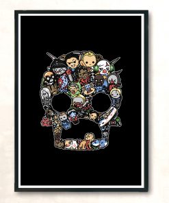 Scary Lil Zombies Modern Poster Print