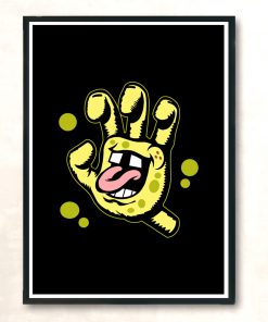 Screaming Sponge Modern Poster Print