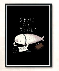 Seal The Deal Modern Poster Print