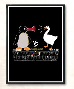 Select Penguin Vs Goose Modern Poster Print