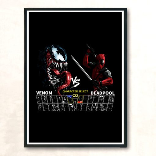 Select Spider Black Vs Merc Modern Poster Print