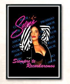 Selena Siempre Te Recordaremos Vintage Wall Poster