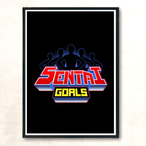 Sentai Goals Modern Poster Print