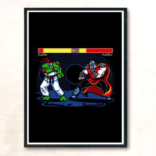 Sewer Fighter Modern Poster Print