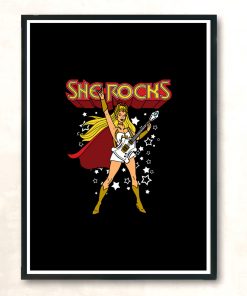 She Rocks Modern Poster Print