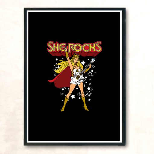 She Rocks Modern Poster Print